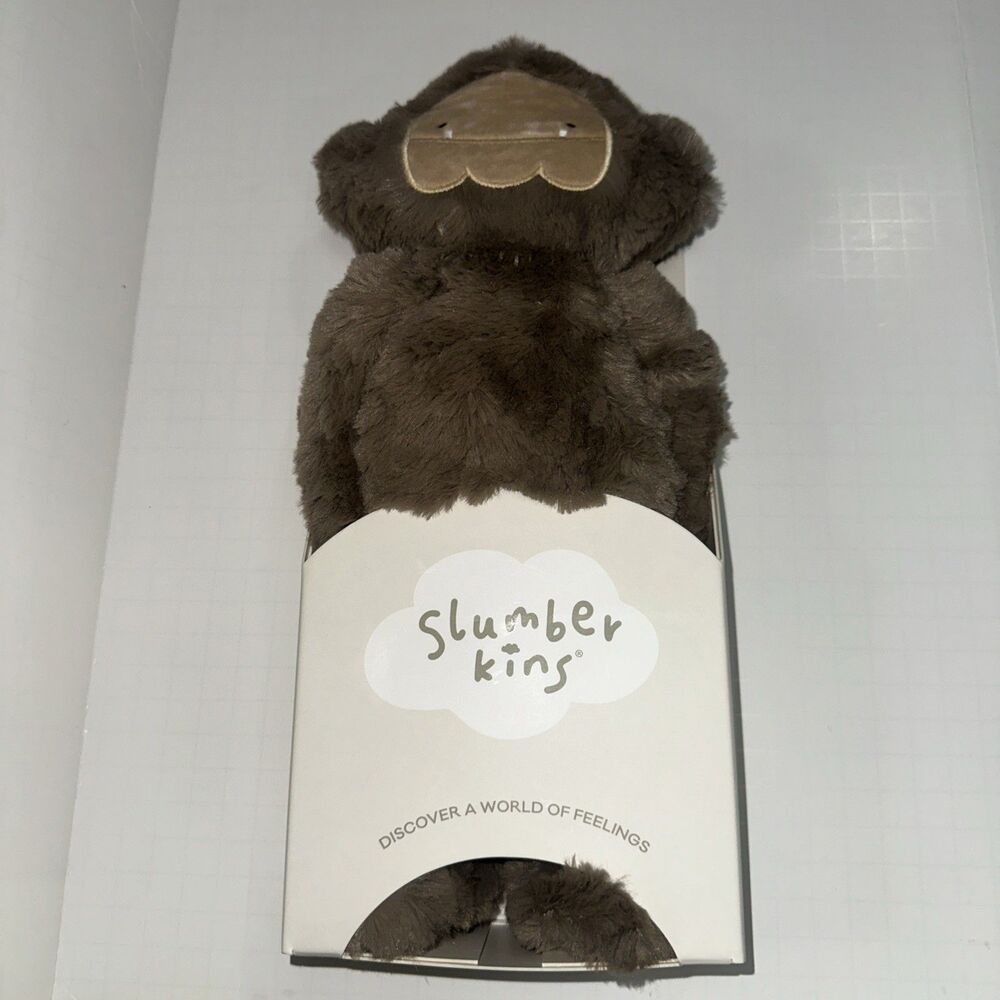 Slumber Kins Brown Bigfoot Plus & Big Foot Deals with Hurt Feelings Book, New